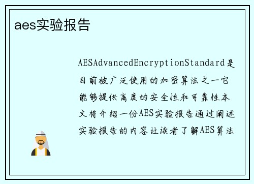 aes实验报告